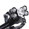 Best Selling 5 1500 Lumens Brightest 18650 Led Miner Headlamp Head Lamp For Hunting Battery Operated Headlight